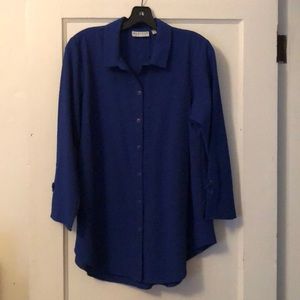 Sapphire blue blouse